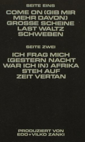 Zanki,Edo: Wache Nächte, Intercord (INT 145.081), D, 1983 Typ: LP Best.-Nr.: Y7749 Preis: 5,00 Euro