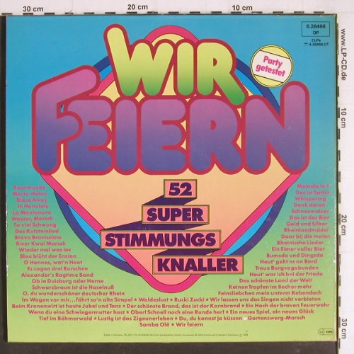 V.A.Wir Feiern: Kölsche Mösche.. Luftwaffenmusikk., Telefunken (6.288466 DP), D, 1978 Typ: 2LP Best.-Nr.: Y7804 Preis: 4,00 Euro
