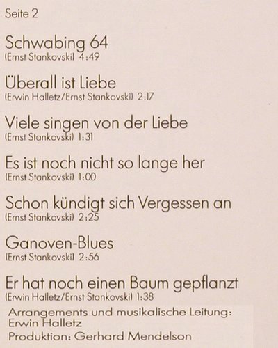 Stankowski,Ernst: Wie wirst du ausseh'n wenn du tot b, Polydor (2371 343), D, 1972 Typ: LP Best.-Nr.: Y7970 Preis: 12,50 Euro