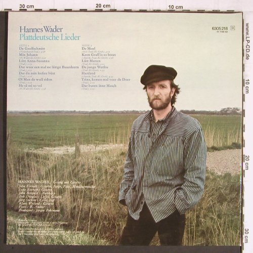 Wader,Hannes: Plattdeutsche Lieder, Foc, Philips (6305 218), D, 1974 Typ: LP Best.-Nr.: Y7981 Preis: 7,50 Euro