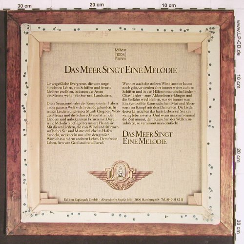 V.A.Das Meer singt eine Melodie: Seemannsl. u.Hafensongs, L.Olias, Edition Esplanade(Möwe 1005), D,  - 2LP - Y7996 - 9,00 Euro