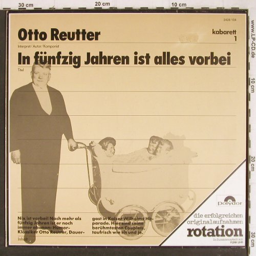 Reutter,Otto: In 50 Jahren ist alles vorbei, Polydor, Ri(2428 104), D, 1967 - LP - Y8341 - 5,00 Euro