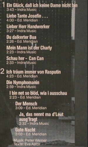 Astor,Eva: Freche Lieder, Jupiter(201 094-315), D, 1979 - LP - Y8565 - 9,00 Euro