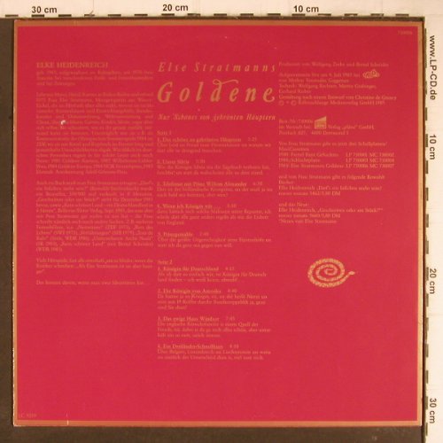 Stratmann,Else: Goldene, Pläne (730006), D, 1985 Typ: LP Best.-Nr.: Y8699 Preis: 6,00 Euro