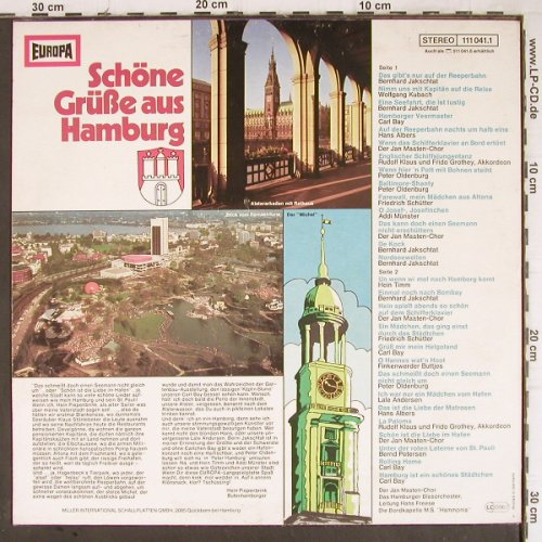 V.A.Schöne Grüsse aus Hamburg: Bernhard Kakschtat... Carl Bay, Europa (111 041.1), D, 28 Tr., 1973 Typ: LP Best.-Nr.: Y8822 Preis: 5,00 Euro
