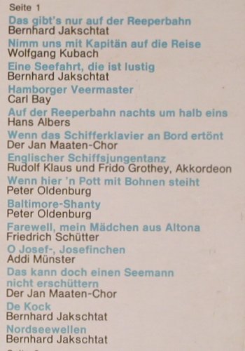 V.A.Schöne Grüsse aus Hamburg: Bernhard Kakschtat... Carl Bay, Europa (111 041.1), D, 28 Tr., 1973 Typ: LP Best.-Nr.: Y8822 Preis: 5,00 Euro