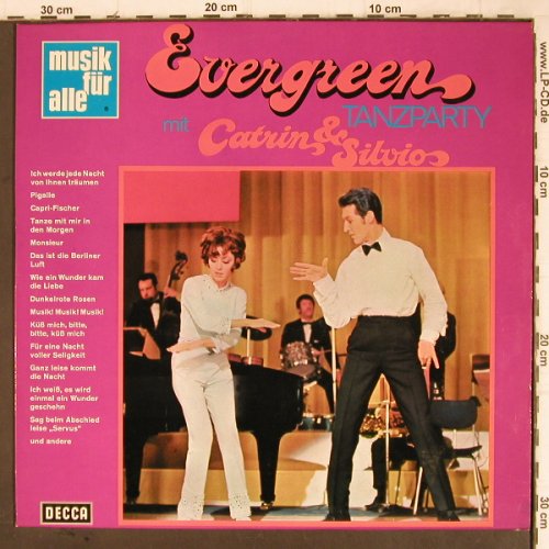 Valente,Caterina & Silvio Francesco: Evergreen Tanzparty mit, Decca / Musik für Alle (ND 270), D Typ: LP Best.-Nr.: Y8923 Preis: 7,50 Euro