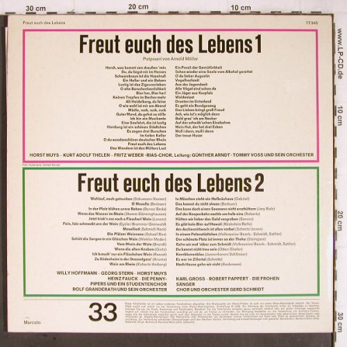 V.A.Freut euch des Lebens: 55 Volks-u.Stimmungslieder, Foc, Mercato(77 345), D,  - 2LP - Y8929 - 5,00 Euro