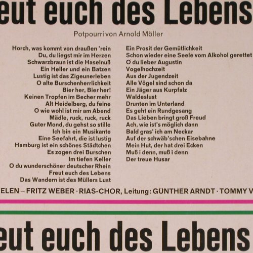 V.A.Freut euch des Lebens: 55 Volks-u.Stimmungslieder, Foc, Mercato(77 345), D,  - 2LP - Y8929 - 5,00 Euro