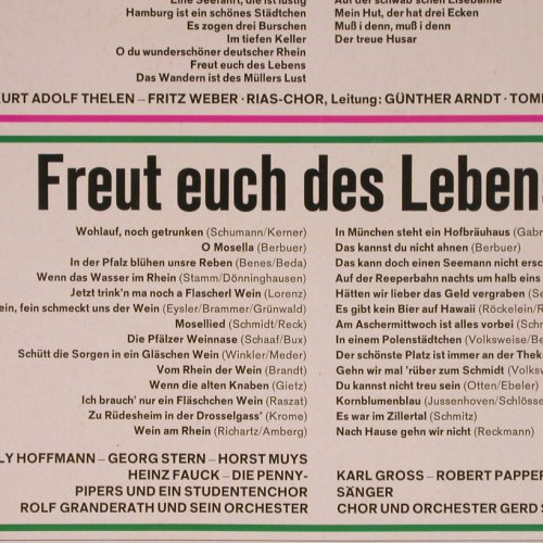 V.A.Freut euch des Lebens: 55 Volks-u.Stimmungslieder, Foc, Mercato(77 345), D,  - 2LP - Y8929 - 5,00 Euro