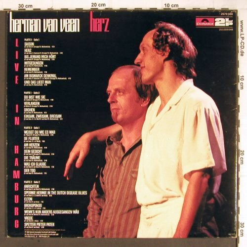 Van Veen,Herman: Herz - Live In Hamburg, Foc, Polydor (2679 088), D, 1982 Typ: 2LP Best.-Nr.: Y8952 Preis: 7,50 Euro