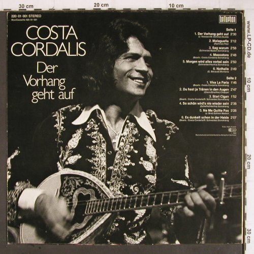 Cordalis,Costa: Der Vorhang geht auf, Bellaphon(220 01 001), D, 1980 - LP - Y8953 - 5,00 Euro
