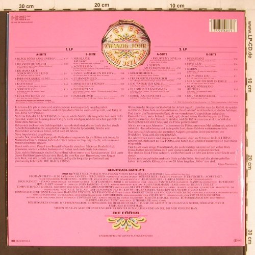 De Bläck Föss: Et Es 20 Johr Jenau Jetz, Foc, EMI(1C 186-794287 1), EEC, 1990 - 2LP - Y8974 - 7,50 Euro