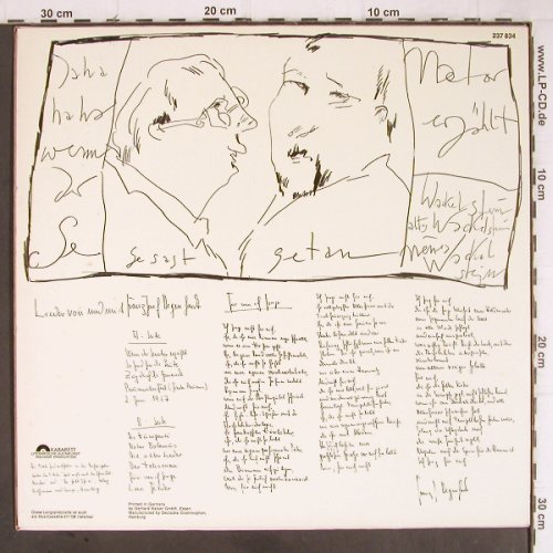 Degenhardt,Franz-Josef: Wenn der Senator erzählt, Polydor Kabarett (237 834), D, 1968 Typ: LP Best.-Nr.: Y8976 Preis: 6,00 Euro
