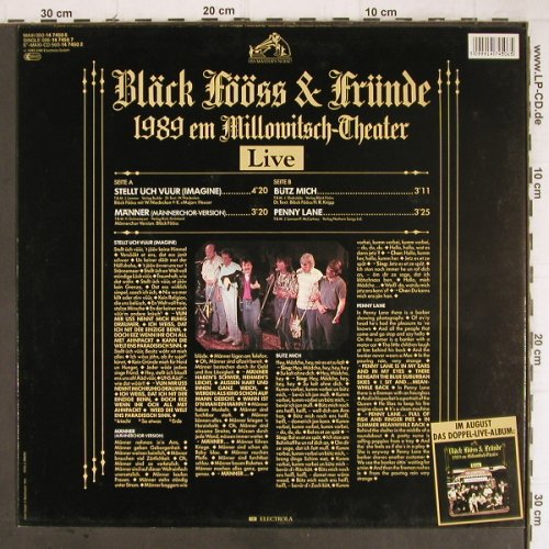 De Bläck Fööss & Fründe: Stellt Üch Vüür(Imagine)+3, Live, EMI (14 7450 6), D, 1989 Typ: 12" Best.-Nr.: Y8977 Preis: 5,00 Euro