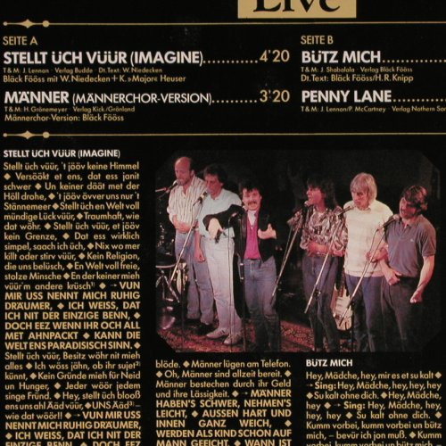 De Bläck Fööss & Fründe: Stellt Üch Vüür(Imagine)+3, Live, EMI (14 7450 6), D, 1989 Typ: 12" Best.-Nr.: Y8977 Preis: 5,00 Euro