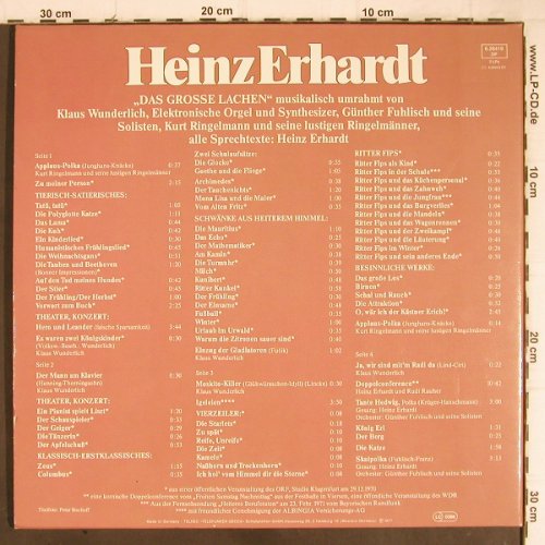 Erhardt,Heinz: Das Grosse Lachen, Foc, Telefunken (6.28419), D, 1977 Typ: 2LP Best.-Nr.: Y8996 Preis: 3,00 Euro