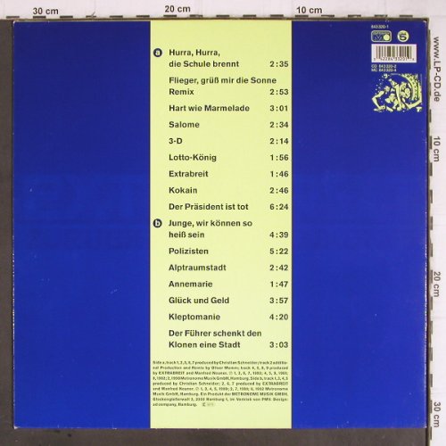 Extrabreit: Zurück aus der Zukunft, Metronome(843 320-1), D, 1990 - LP - Y9002 - 7,50 Euro