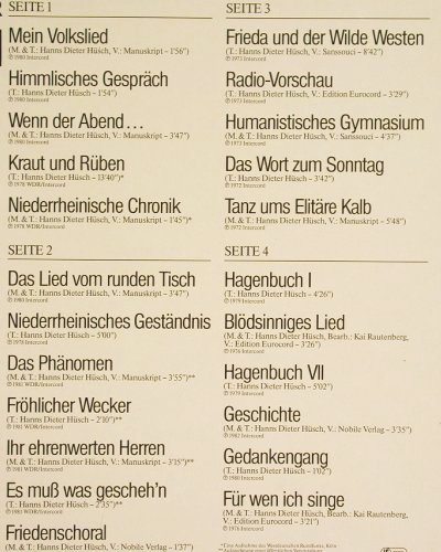 Hüsch,Hanns Dieter: Starportrait, Foc, Intercord (155.054), D, 1983 Typ: 2LP Best.-Nr.: Y9115 Preis: 9,00 Euro