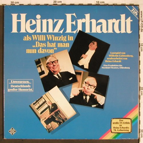Erhardt,Heinz: Als Willy Winzig, Das Hat Man Nun.., Telefunken (6.28480 DP), D, Foc, 1979 Typ: 2LP Best.-Nr.: Y9257 Preis: 9,00 Euro