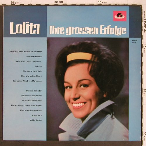 Lolita: Ihre grossen Erfolge, Polydor(46 775), D, 1963 - LP - Y9263 - 6,00 Euro