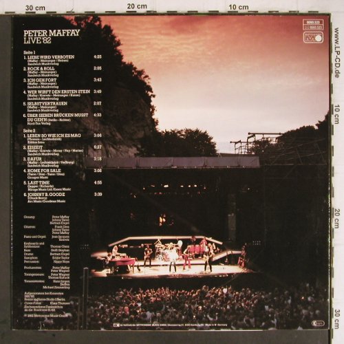 Maffay,Peter: Live'82, Metronome(0060.523), D, 1982 - LP - Y9275 - 6,00 Euro