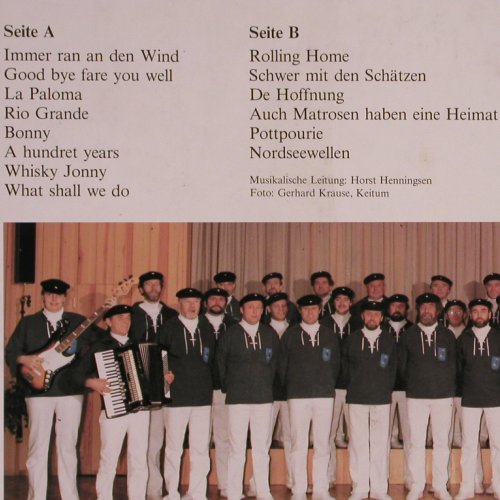 Sylter Shanty-Chor: Immer ran an den Wind, m-/vg+, Akis-TonSt./Teldec (66.24280), D Typ: LP Best.-Nr.: Y9312 Preis: 6,00 Euro