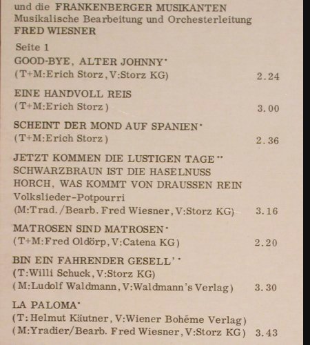 Mauritz,Fred: Bin ein fahrender Gesell', signiert, Arminia(SRI 5020), D,  - LP - Y9324 - 5,00 Euro