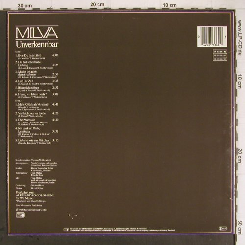Milva: Unverkennbar + Poster, Metronome(813 364-1 ME), D, 1983 - LP - Y9340 - 5,00 Euro