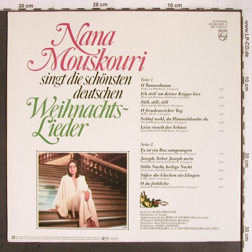 Mouskouri,Nana: Die schönsten deut.Weihnachtslieder, Philips(9120 121), D, 1989 - LP - Y9356 - 4,00 Euro