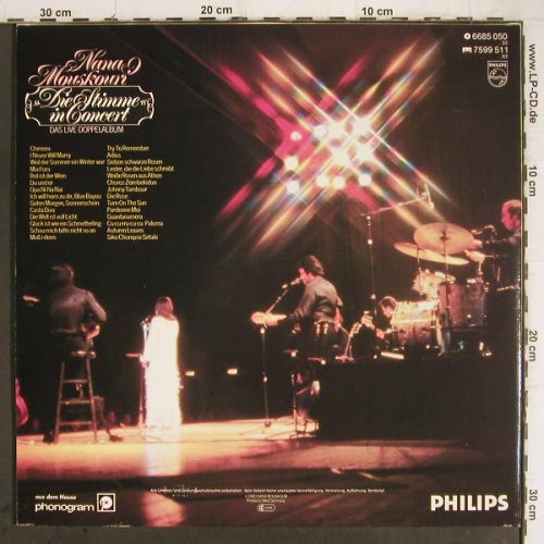 Mouskouri,Nana: Concert'80, Foc, Philips(6685 050), D, 1980 - 2LP - Y9358 - 7,50 Euro