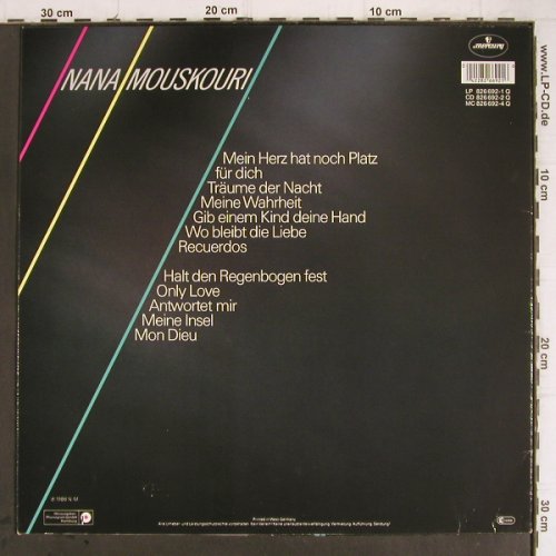 Mouskouri,Nana: Kleine Wahrheiten, Mercury(826 692-1 Q), D, 1986 - LP - Y9360 - 6,00 Euro