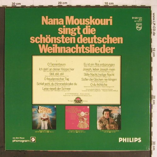 Mouskouri,Nana: Die schönsten deut.Weihnachtslieder, Philips(9120 121), D, 1976 - LP - Y9361 - 6,00 Euro