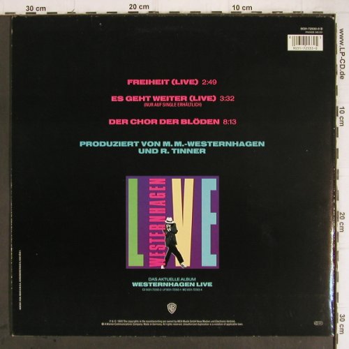 Müller-Westernhagen,Marius: Freiheit (Live)+2, WB(9031-72533-0), D, 1990 - 12inch - Y9365 - 4,00 Euro