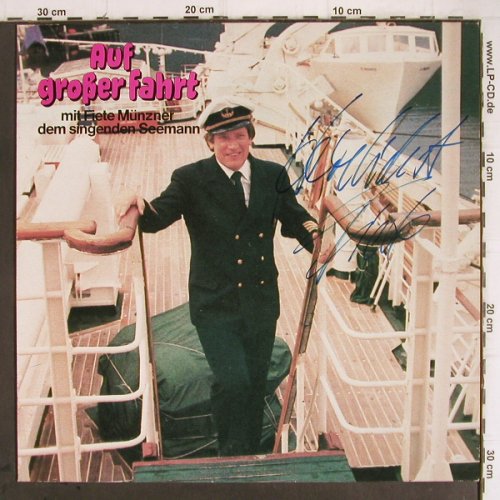 Münzner,Fiete: Auf grosser Fahrt,sign.,2*Postkarte, Teldec/Melodia(66.22536), D,  - LP - Y9367 - 6,00 Euro