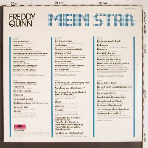 Quinn,Freddy: Mein Star, Foc, Polydor Club-Ed.(38 086 5), D,  - 3LP - Y9402 - 7,50 Euro