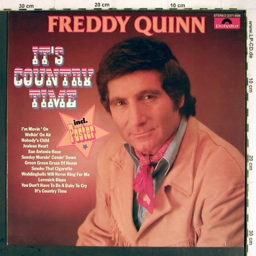 Quinn,Freddy: It's County Time, incl.Poster, Polydor(2371 698), D, 1976 - LP - Y9403 - 7,50 Euro