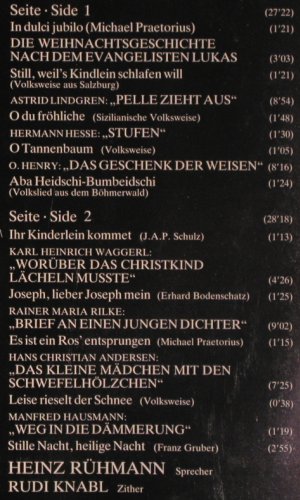 Rühmann,Heinz: Weihnachten mit,in Musik u.Dichtung, Orfeo(S 037821), D, FS-NEU, 1982 - LP - Y9408 - 7,50 Euro