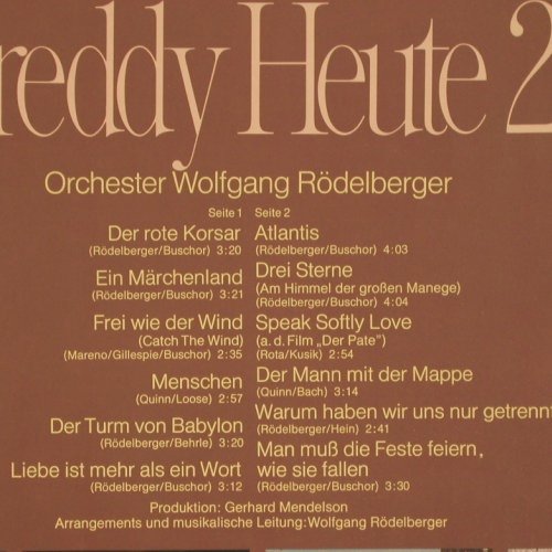 Quinn,Freddy: Freddy Heute 2, Polydor(2371 351), D, 1973 - LP - Y9416 - 6,00 Euro