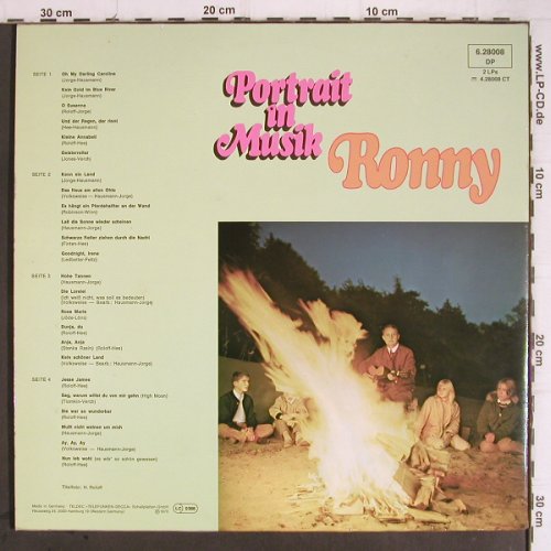 Ronny: Portrait In Musik, Foc, Telefunken(6.28008 DP), D, 1st Ri, 1970 - 2LP - Y9420 - 6,00 Euro
