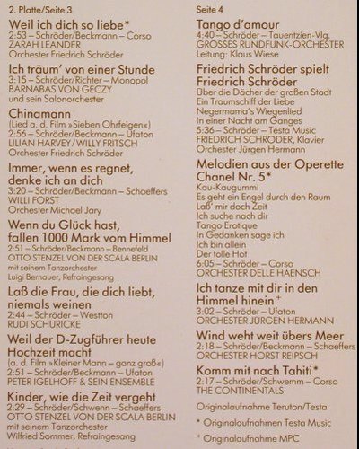 Schröder,Friedrich -V.A.: Ich tanze mit dir i.d.Himmel hinein, Marcato (30 936 9), D, Foc, 1980 Typ: 2LP Best.-Nr.: Y9438 Preis: 7,50 Euro