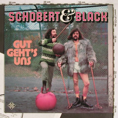 Schobert & Black: Gut geht's uns, Musterplatte, Telefunken (SLE 14 752-P), D, 1974 Typ: LP Best.-Nr.: Y9448 Preis: 7,50 Euro