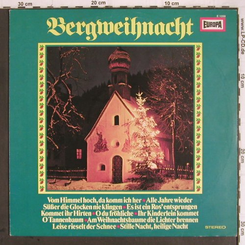 Ruhpoldinger Kinderchor: Bergweihnacht, Ltg.: Erich Stadler, Europa(E 1058), D, 1975 - LP - Y9449 - 6,00 Euro