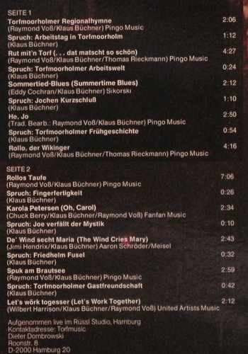 Torfrock: ...Dat Matscht so Schön, RCA (PL 30026), D, 1979 Typ: LP Best.-Nr.: Y9483 Preis: 7,50 Euro