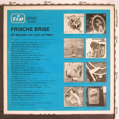V.A.Frische Brise: Gr.Potpourri m.28 melod.Land+Meer, Tip(63-3080), D, 1967 - LP - Y9524 - 6,00 Euro