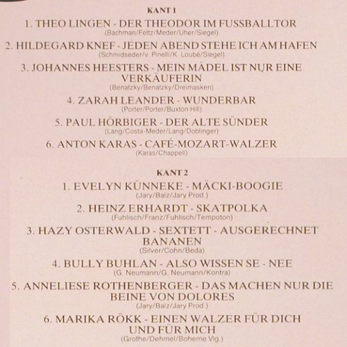 V.A.Schön war die Zeit Vol.1: Theo Lingen... Marika Rökk, Hep Rec. (HN 4651), NL Typ: LP Best.-Nr.: Y9575 Preis: 4,00 Euro