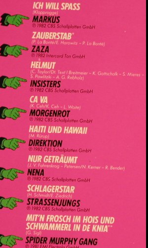 V.A.Schritt für Schritt: Marcus, Zaza.. Morgenrot, Nena..., CBS (24014), NL, 16Tr., 1982 Typ: LP Best.-Nr.: Y9577 Preis: 5,00 Euro