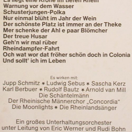 V.A.Schöne Grüsse aus Köln: Jupp Schmitz, L.Sebus..Rheinlandsän, Europa (E 1022), D, 1974 Typ: LP Best.-Nr.: Y9578 Preis: 7,50 Euro