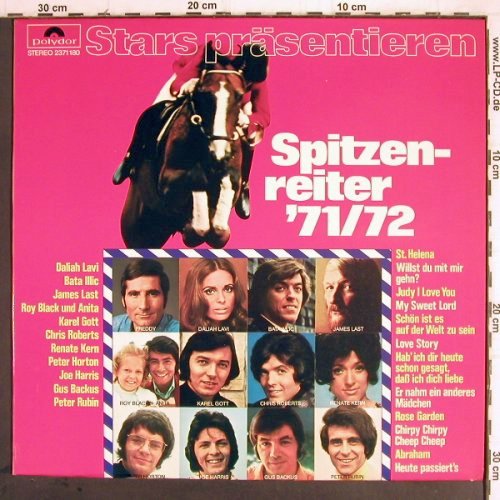 V.A.Spitzenreiter '71/72: Freddy...Daliah Lavi, 12 Tr., Polydor (2371 180), D, 1971 Typ: LP Best.-Nr.: Y9585 Preis: 4,00 Euro