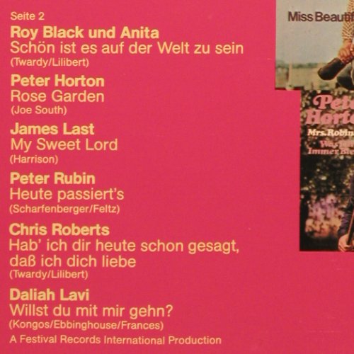 V.A.Spitzenreiter '71/72: Freddy...Daliah Lavi, 12 Tr., Polydor (2371 180), D, 1971 Typ: LP Best.-Nr.: Y9585 Preis: 4,00 Euro